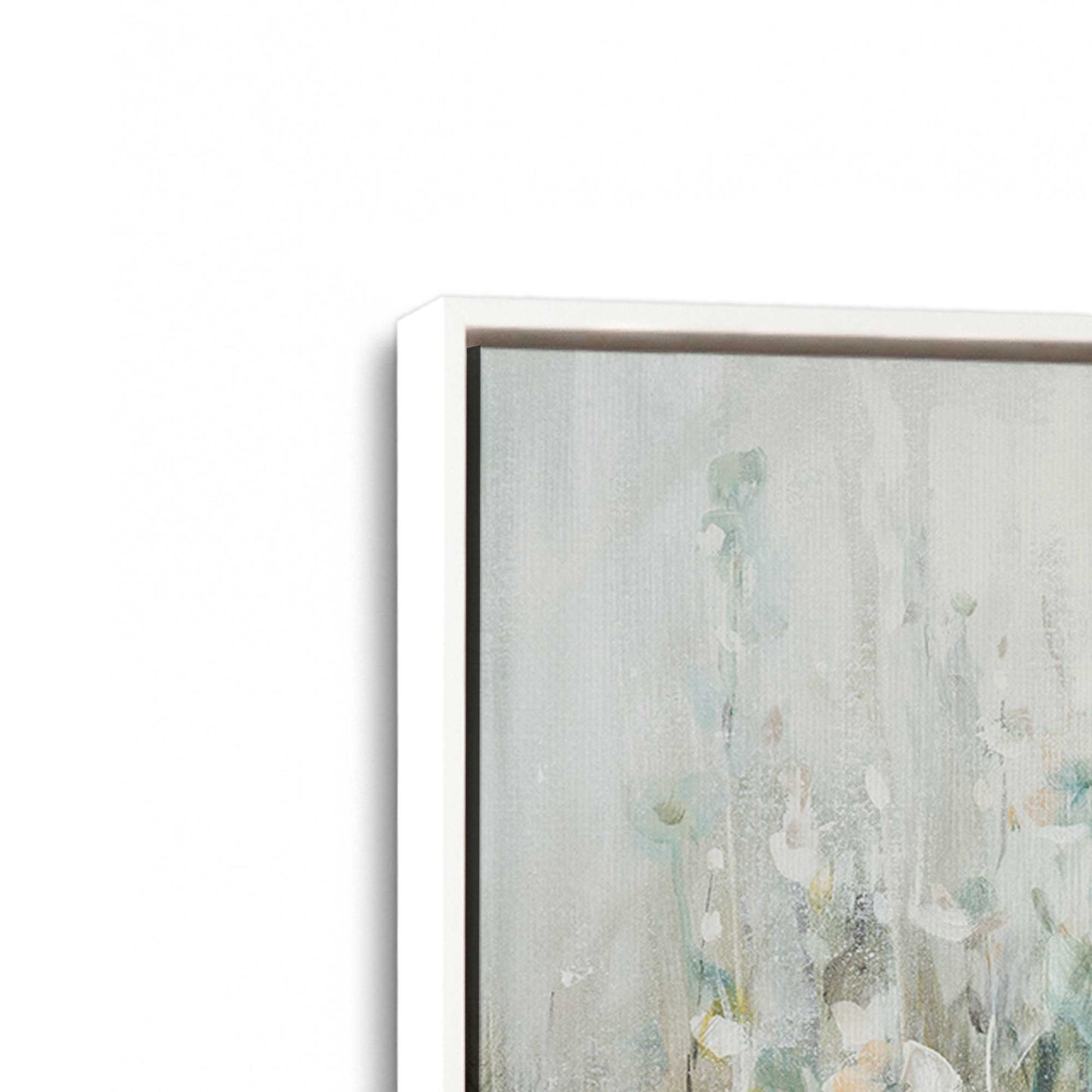 [Color:Opaque White], Picture of art in a White frame at an angle