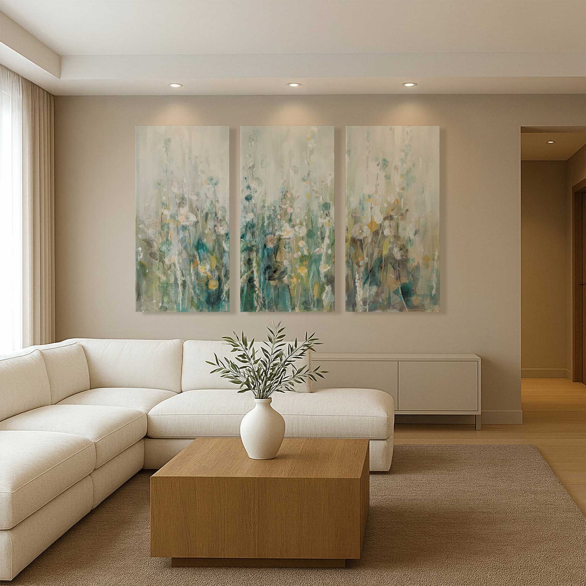 [Color:Stretched Canvas], Picture of art in a room