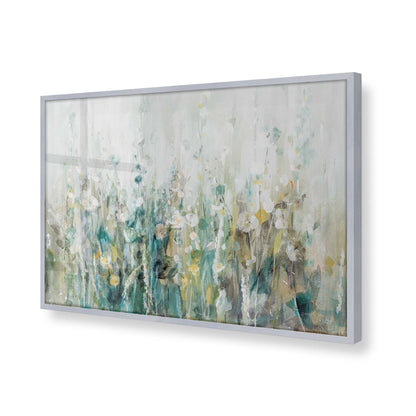 [Color:Polished Chrome], Picture of art in a Polished Chrome frame of the corner