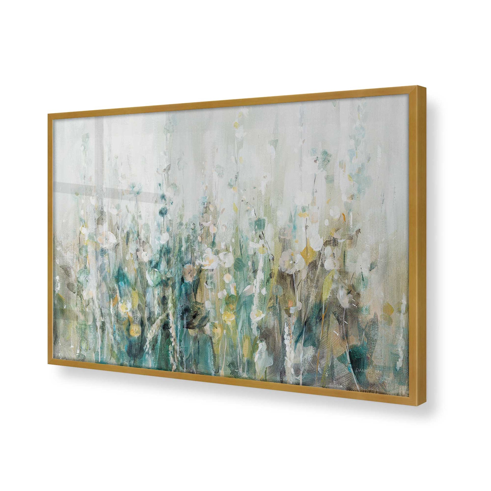 [Color:Polished Gold], Picture of art in a Polished Gold frame of the corner