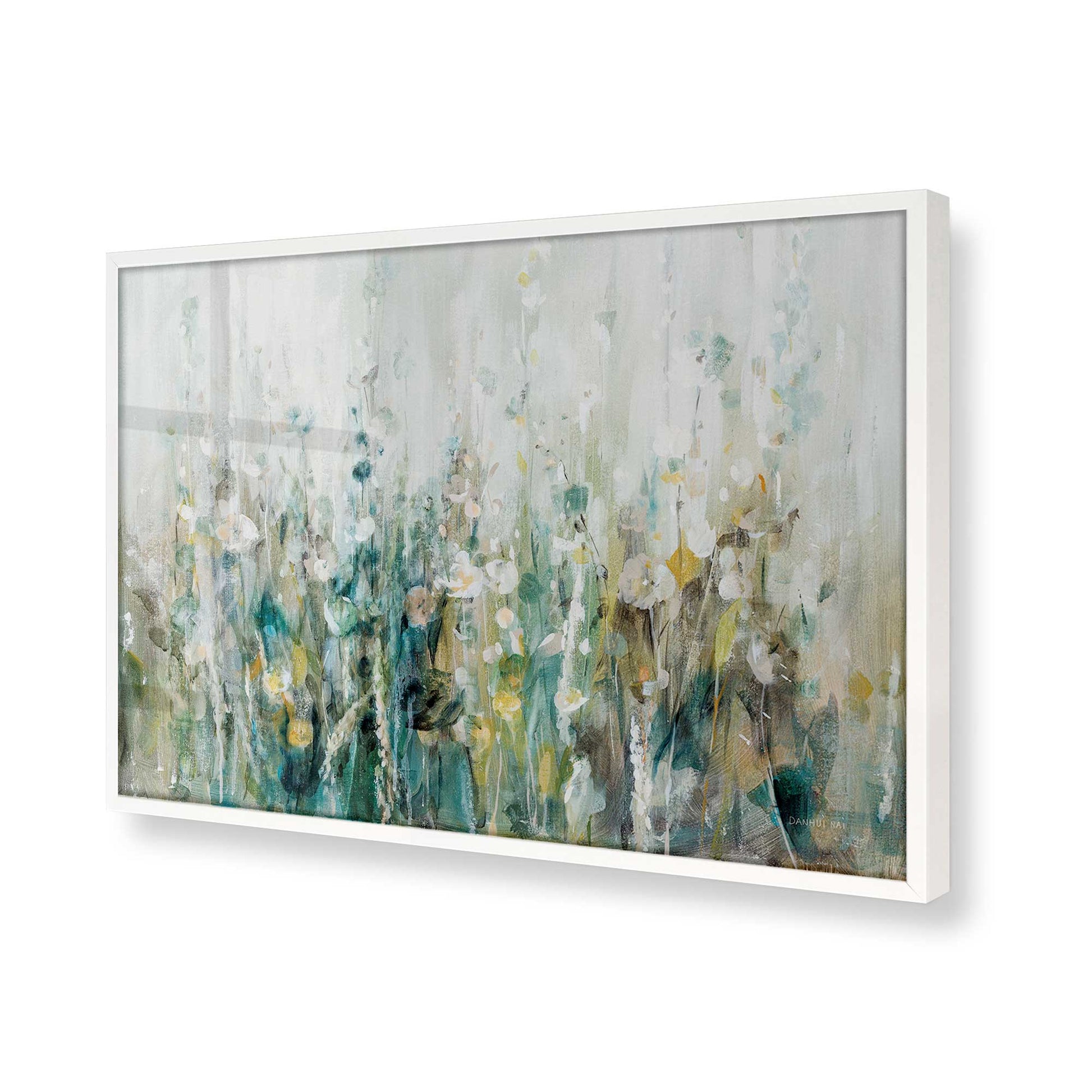 [Color:Opaque White], Picture of art in a Opaque White frame of the corner