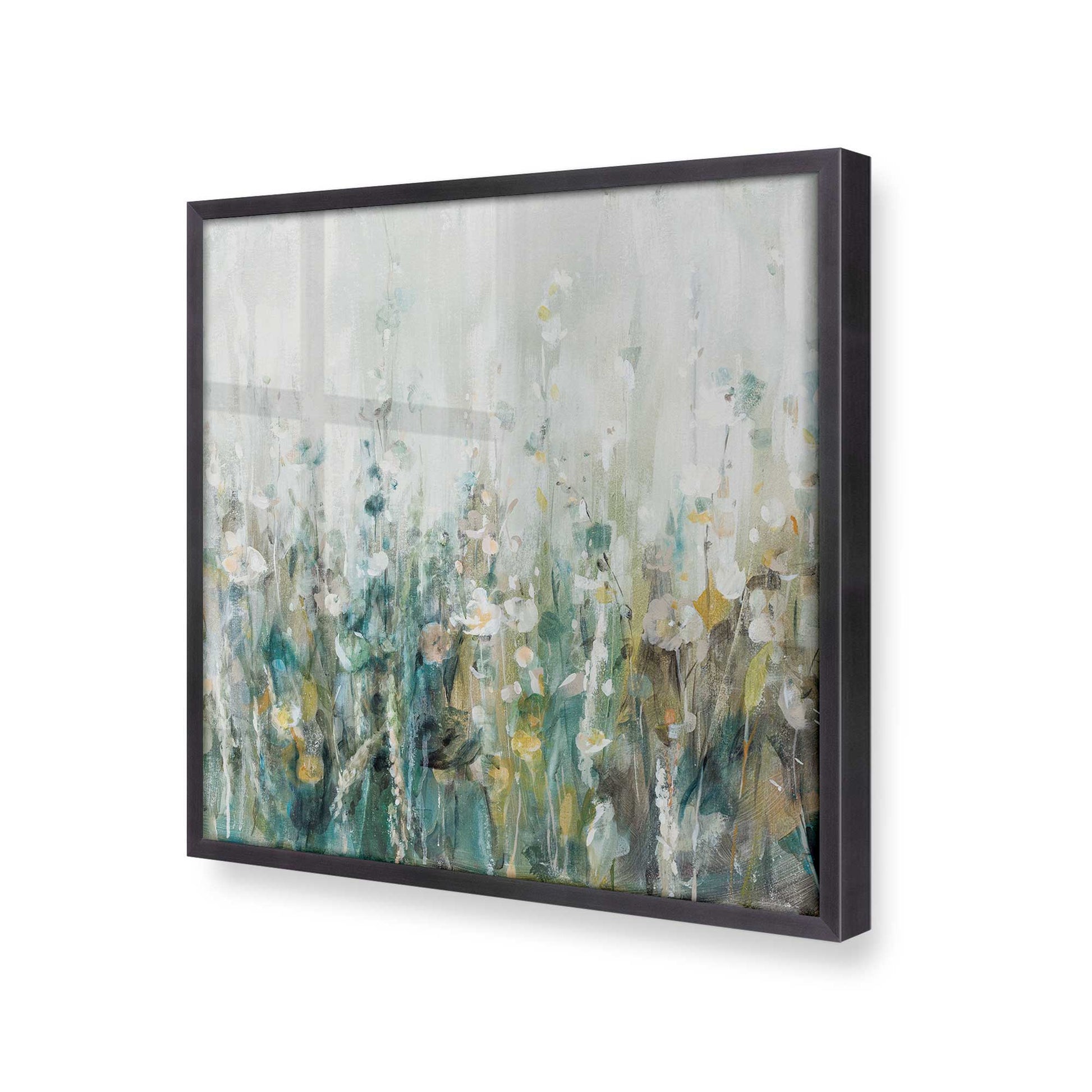 [Color:Weathered Zinc], Picture of art in a Weathered Zinc frame at an angle