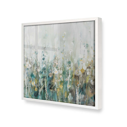 [Color:Opaque White], Picture of art in a Opaque White frame at an angle