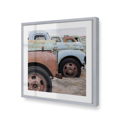 [Color:Polished Chrome], Picture of art in a Polished Chrome frame at an angle