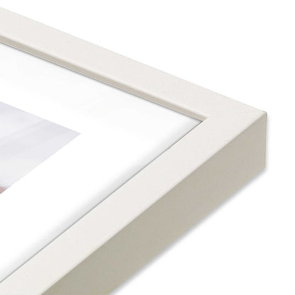 [Color:Opaque White], Picture of art in a Opaque White frame of the corner