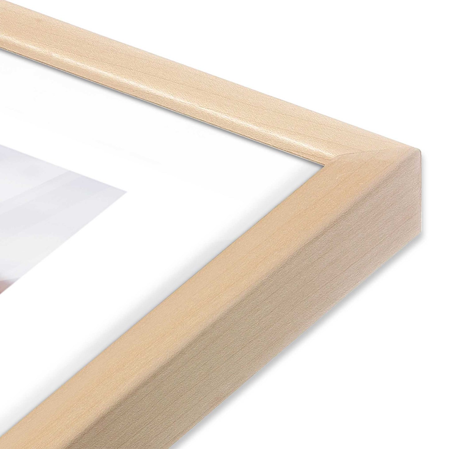 [Color:Raw Maple], Picture of art in a Raw Maple frame of the corner