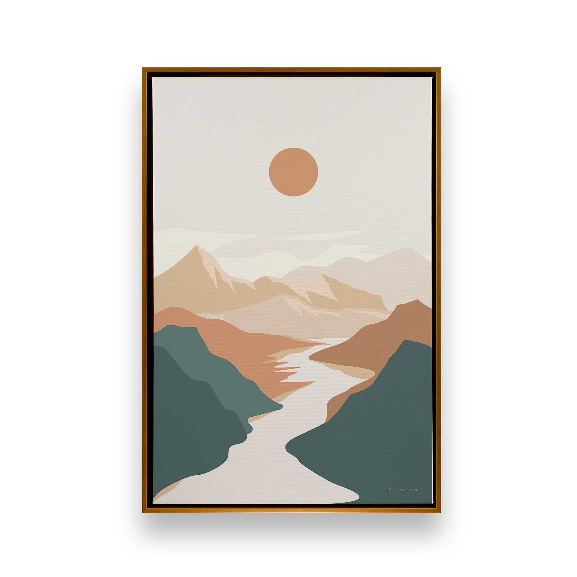 [Color:Polished Gold], Picture of art in a Polished Gold frame