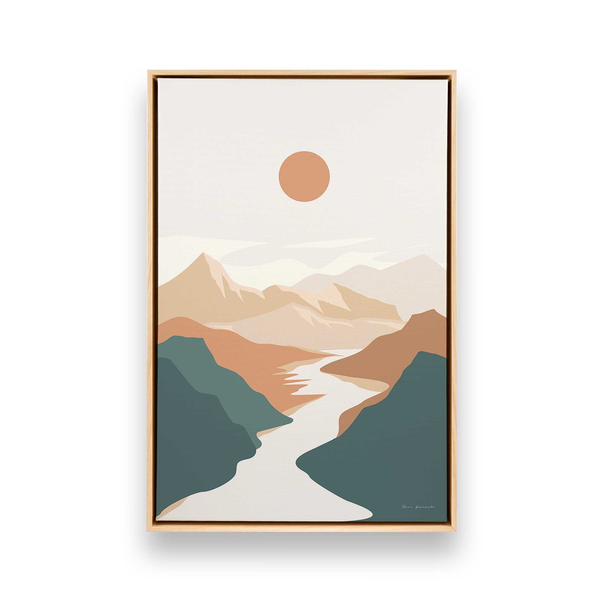 [Color:American Maple], Picture of art in a American Maple frame