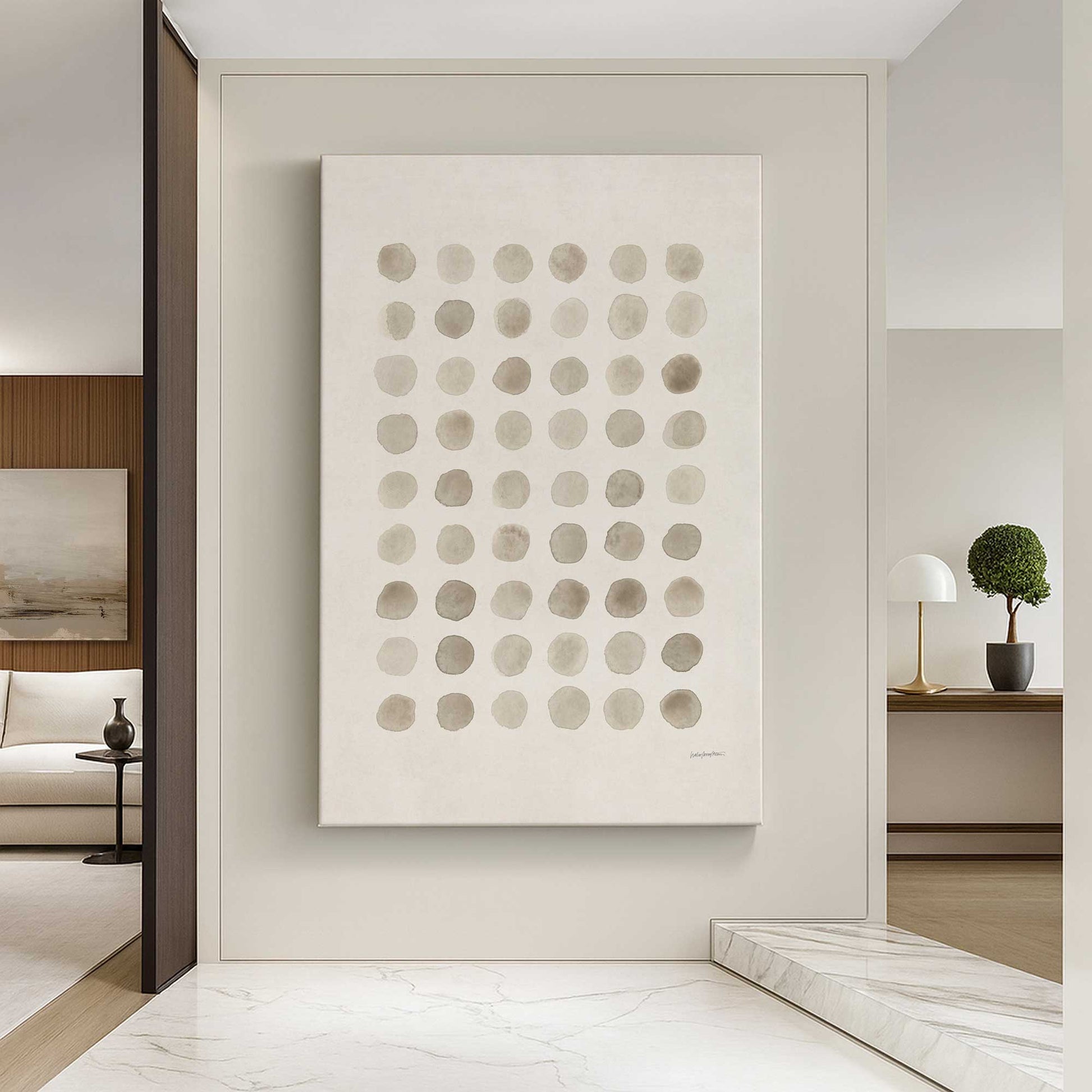 [Color:Stretched Canvas], Picture of art in a room