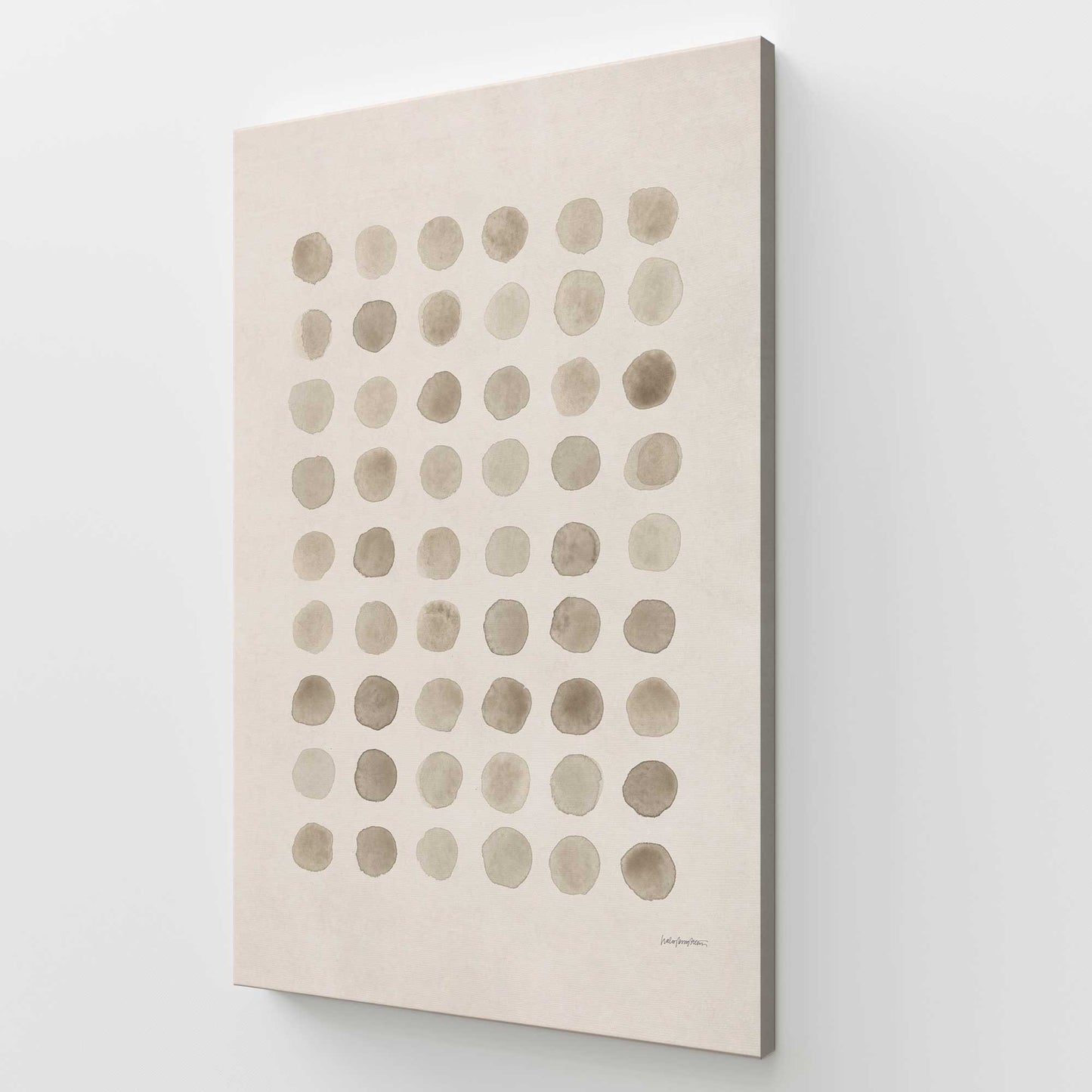 [Color:Stretched Canvas], Picture of art at an angle
