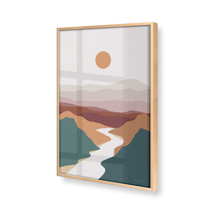 [Color:Raw Maple], Picture of art in a Raw Maple frame of the corner