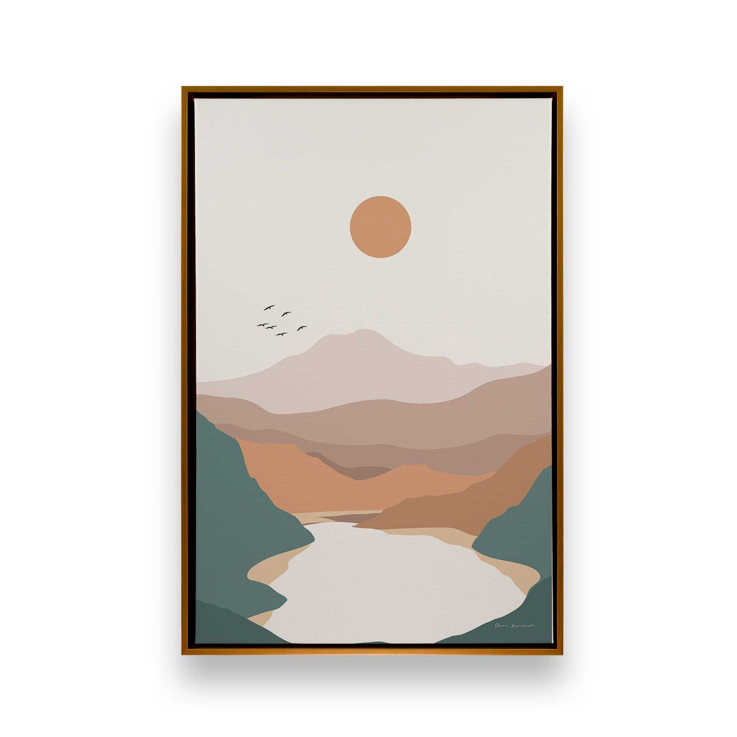 [Color:Polished Gold], Picture of art in a Polished Gold frame