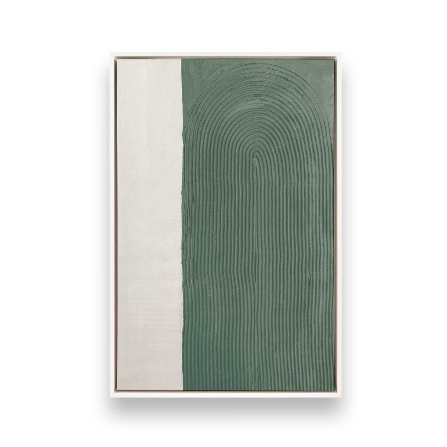 [Color:Opaque White], Picture of art in a White frame