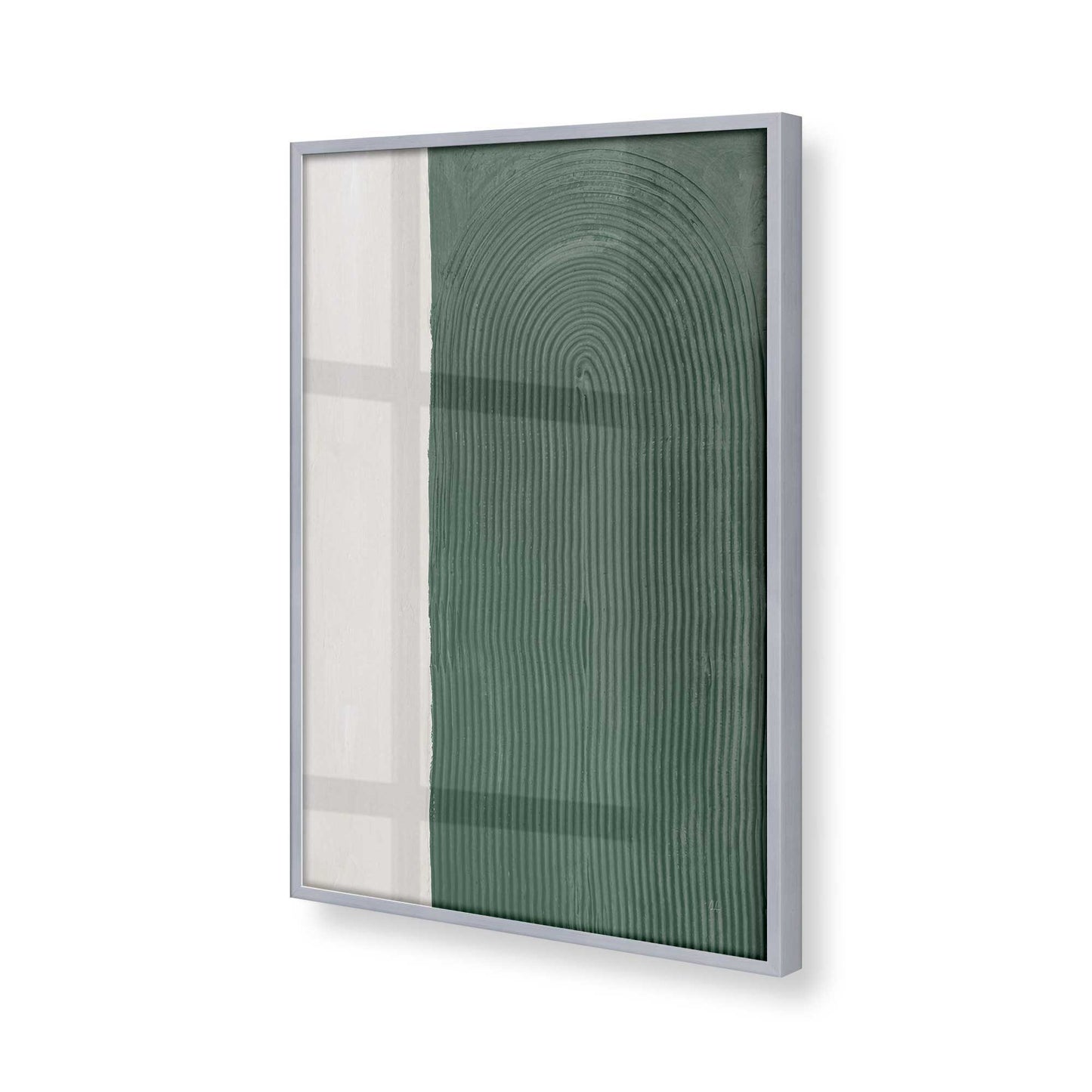 [Color:Polished Chrome], Picture of art in a Polished Chrome frame of the corner