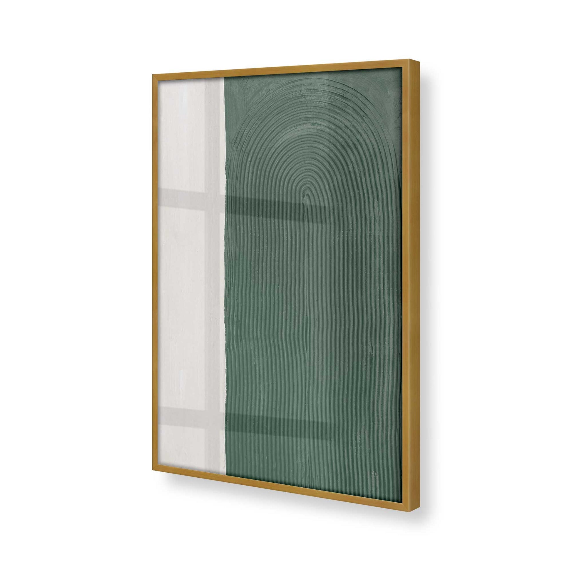 [Color:Polished Gold], Picture of art in a Polished Gold frame of the corner