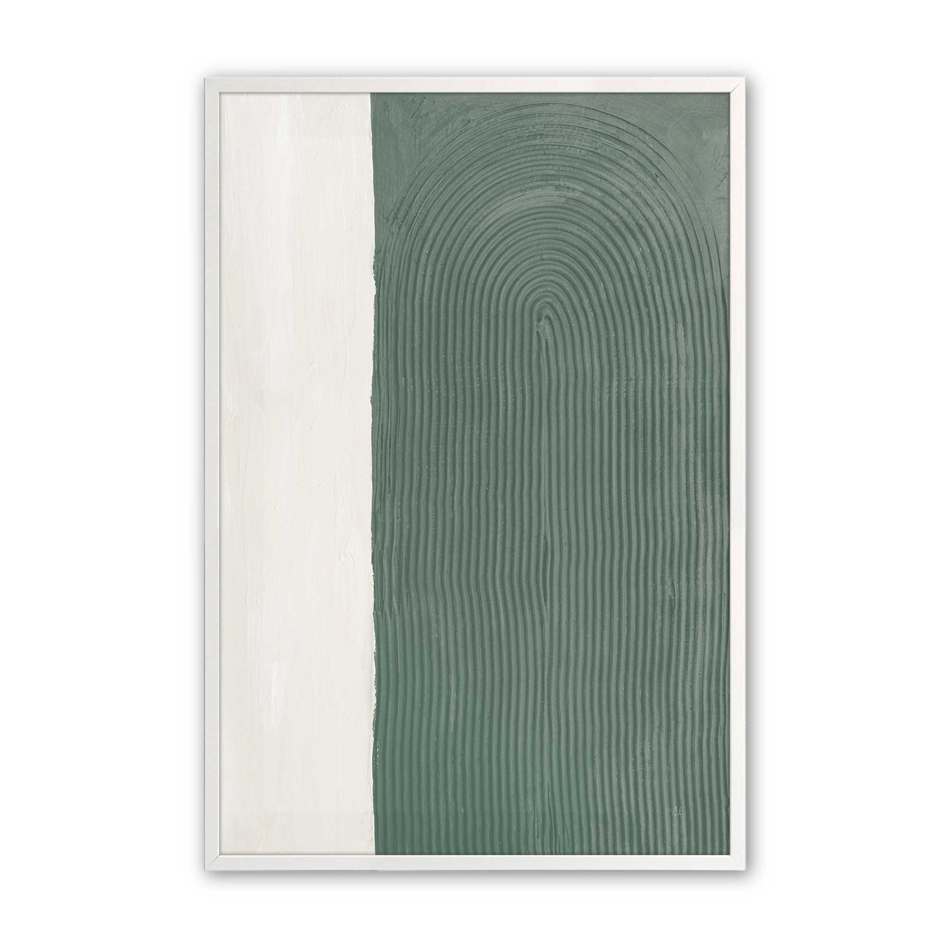 [Color:Opaque White], Picture of art in a Opaque White frame