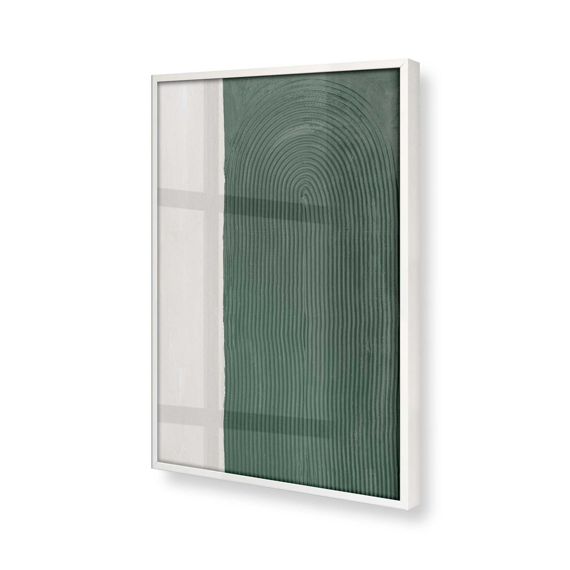 [Color:Opaque White], Picture of art in a Opaque White frame of the corner