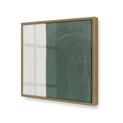 [Color:Brushed Gold], Picture of art in a Brushed Gold frame at an angle