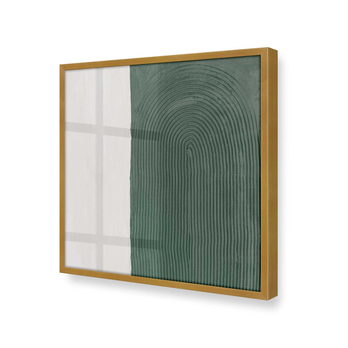 [Color:Polished Gold], Picture of art in a Polished Gold frame at an angle