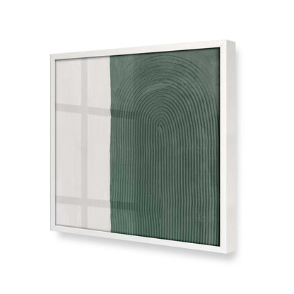 [Color:Opaque White], Picture of art in a Opaque White frame at an angle