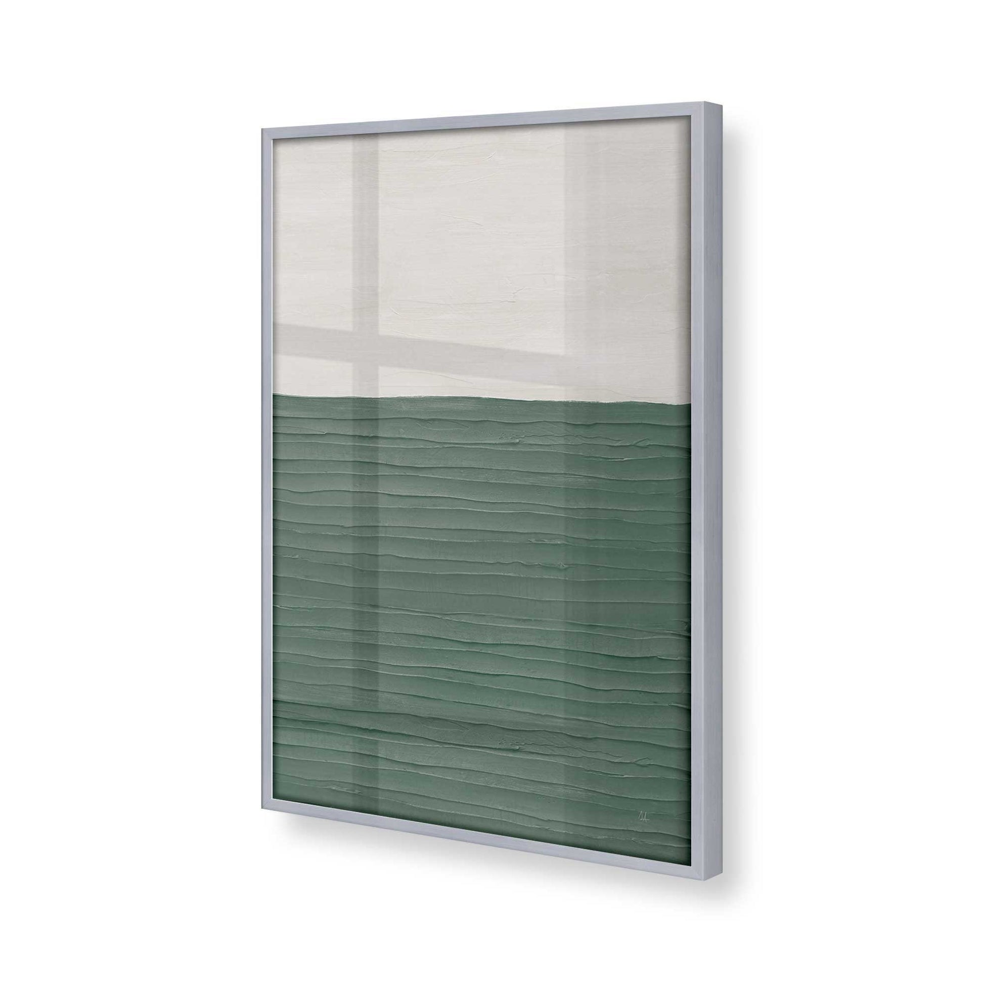 [Color:Polished Chrome], Picture of art in a Polished Chrome frame of the corner