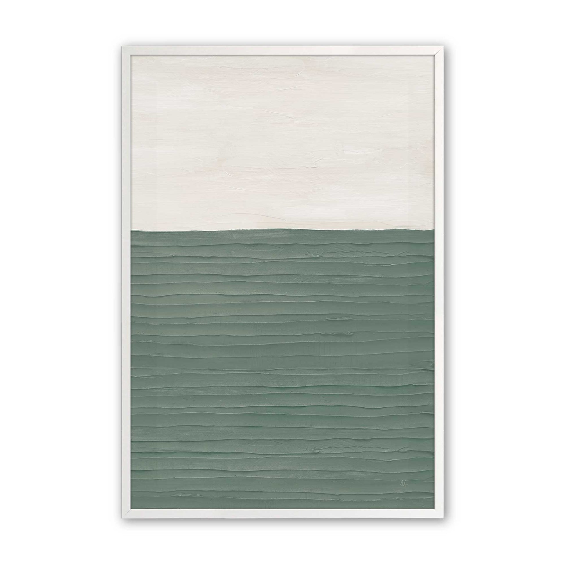 [Color:Opaque White], Picture of art in a Opaque White frame