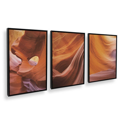 [Color:Satin Black], Picture of art in a Satin Black frame at an angle