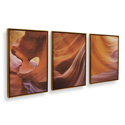 [Color:Polished Gold], Picture of art in a Polished Gold frame at an angle