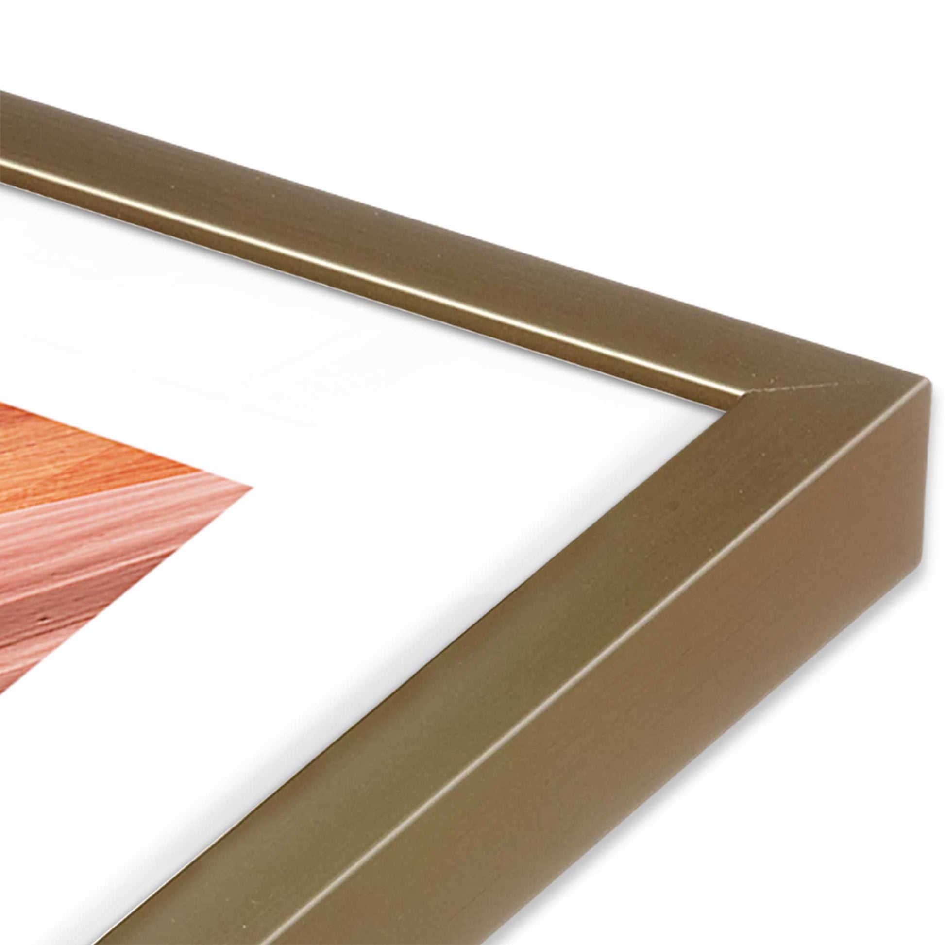 [Color:Brushed Gold], Picture of art in a Brushed Gold frame