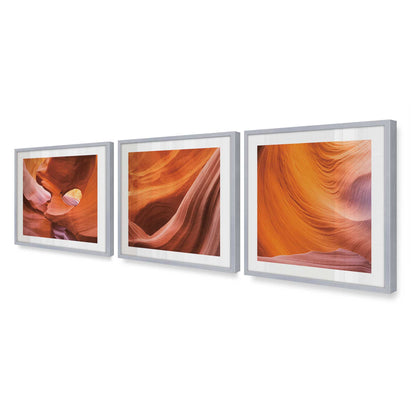 [Color:Polished Chrome], Picture of art in a Polished Chrome frame at an angle