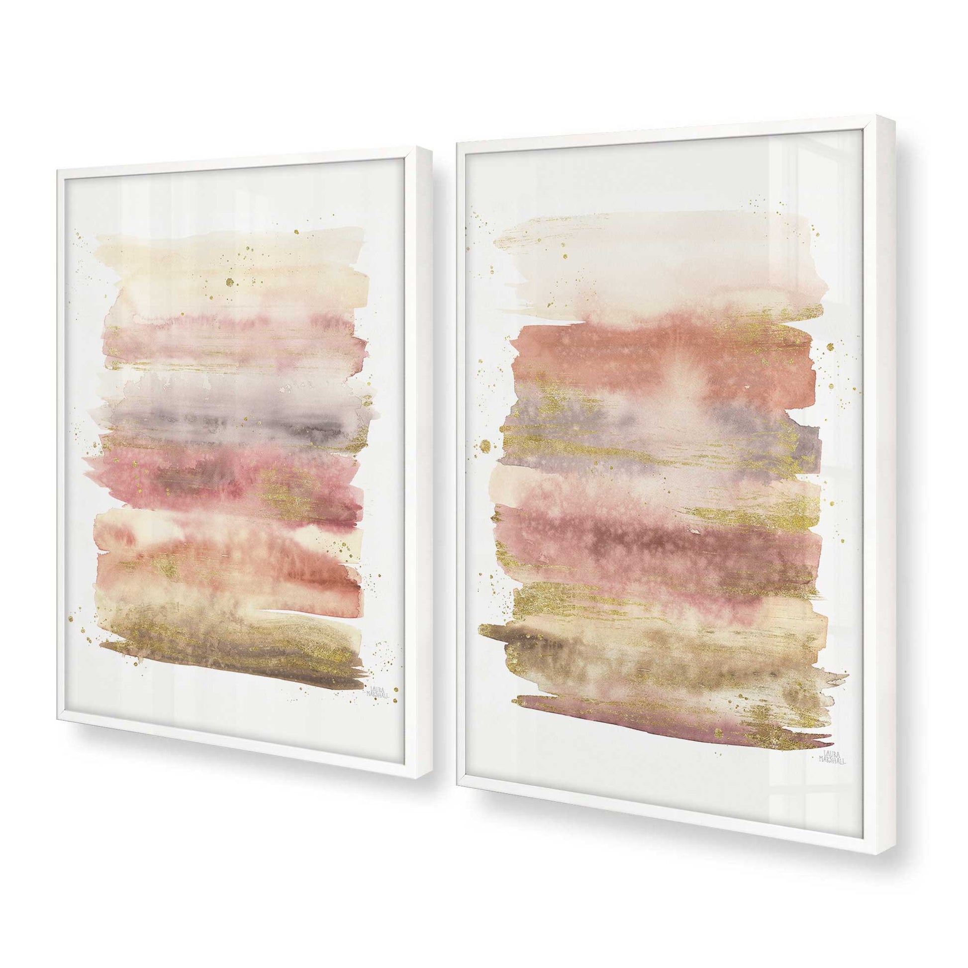 [Color:Opaque White], Picture of art in a Opaque White frame at an angle