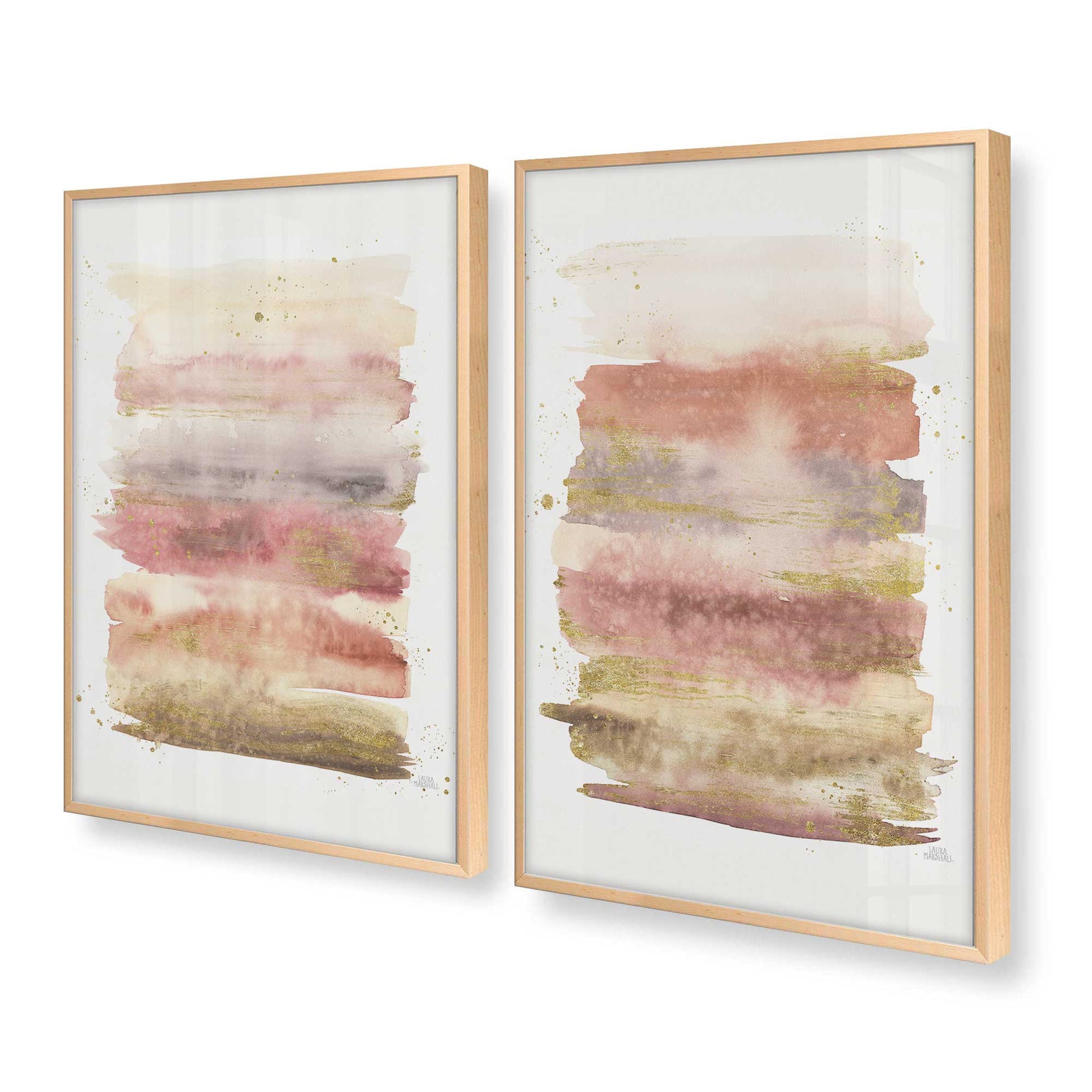 [Color:Raw Maple], Picture of art in a Raw Maple frame at an angle