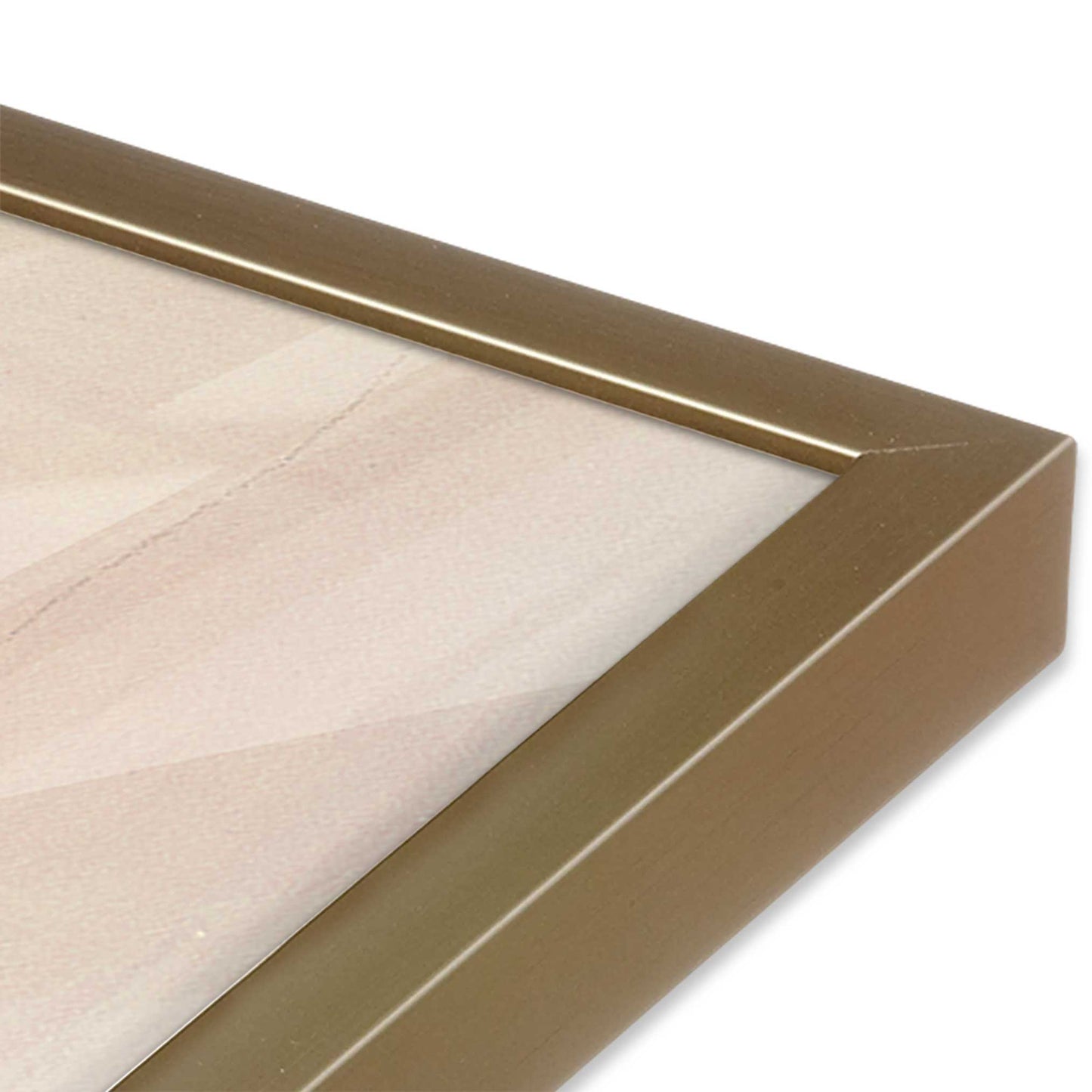 [Color:Brushed Gold], Picture of art in a Brushed Gold frame