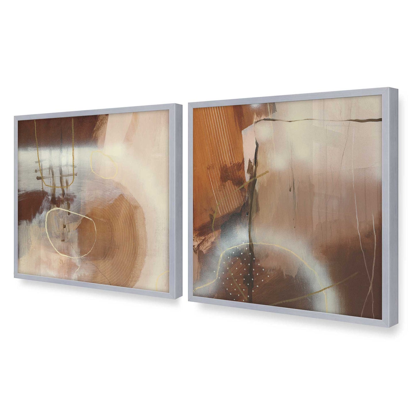 [Color:Polished Chrome], Picture of art in a Polished Chrome frame of the corner