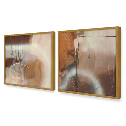 [Color:Polished Gold], Picture of art in a Polished Gold frame at an angle