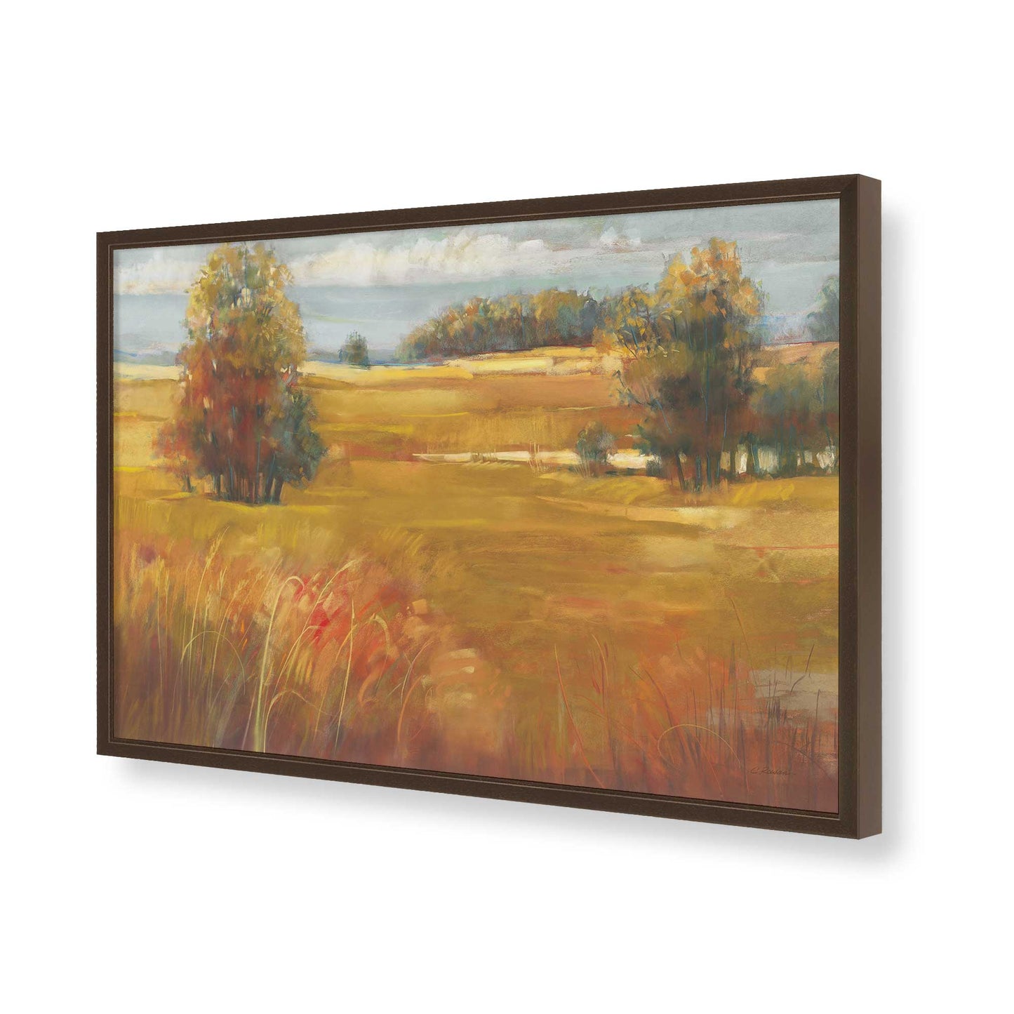 [Color:Belvinder Brown], Picture of art in a Belvinder Brown frame of the corner