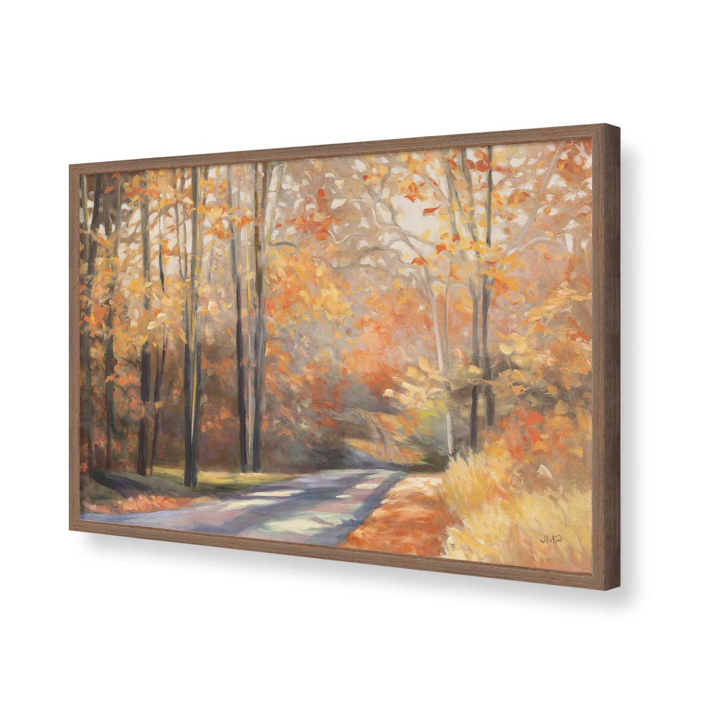 [Color:Walnut], Picture of art in a Walnut frame of the corner