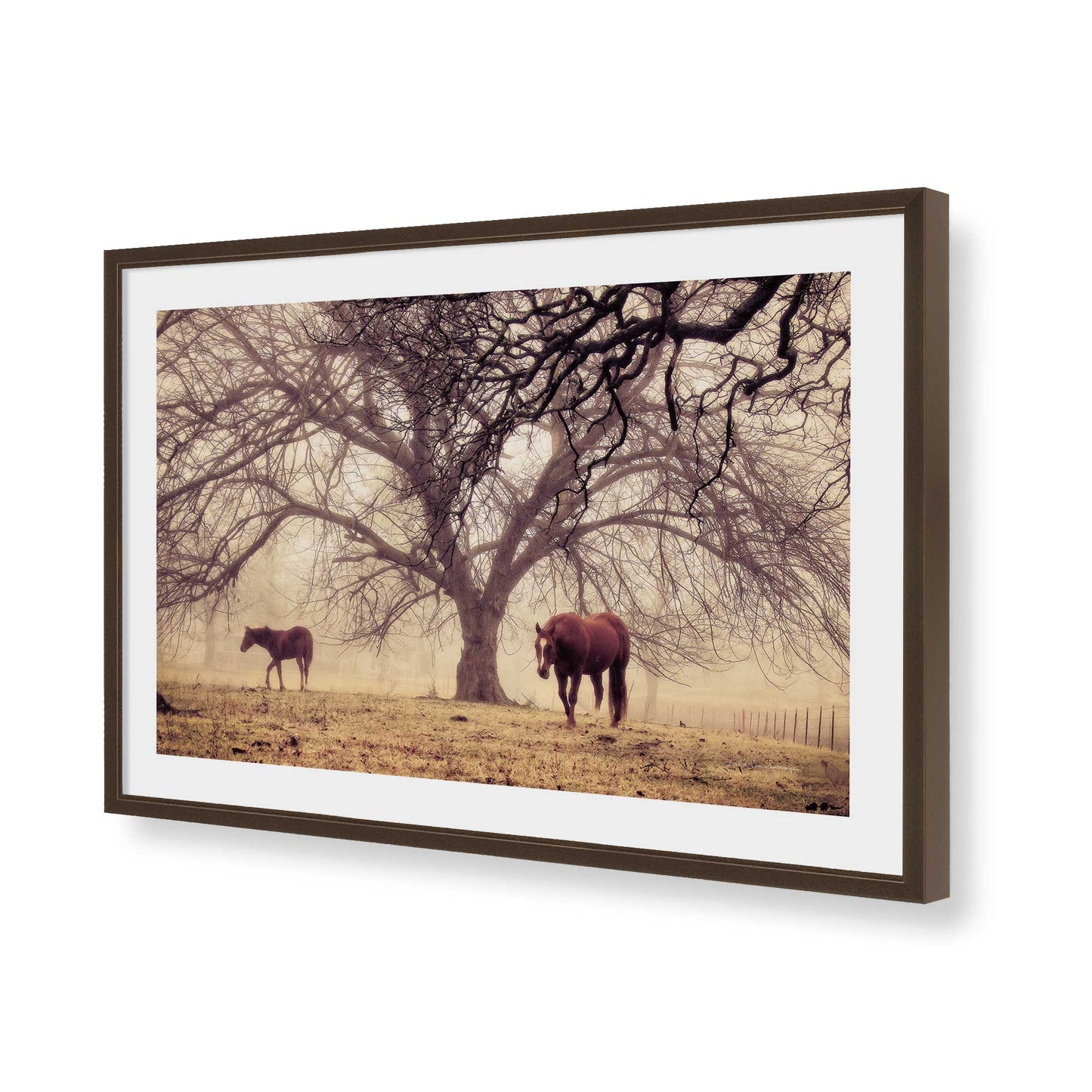 [Color:Belvinder Brown], Picture of art in a Belvinder Brown frame of the corner