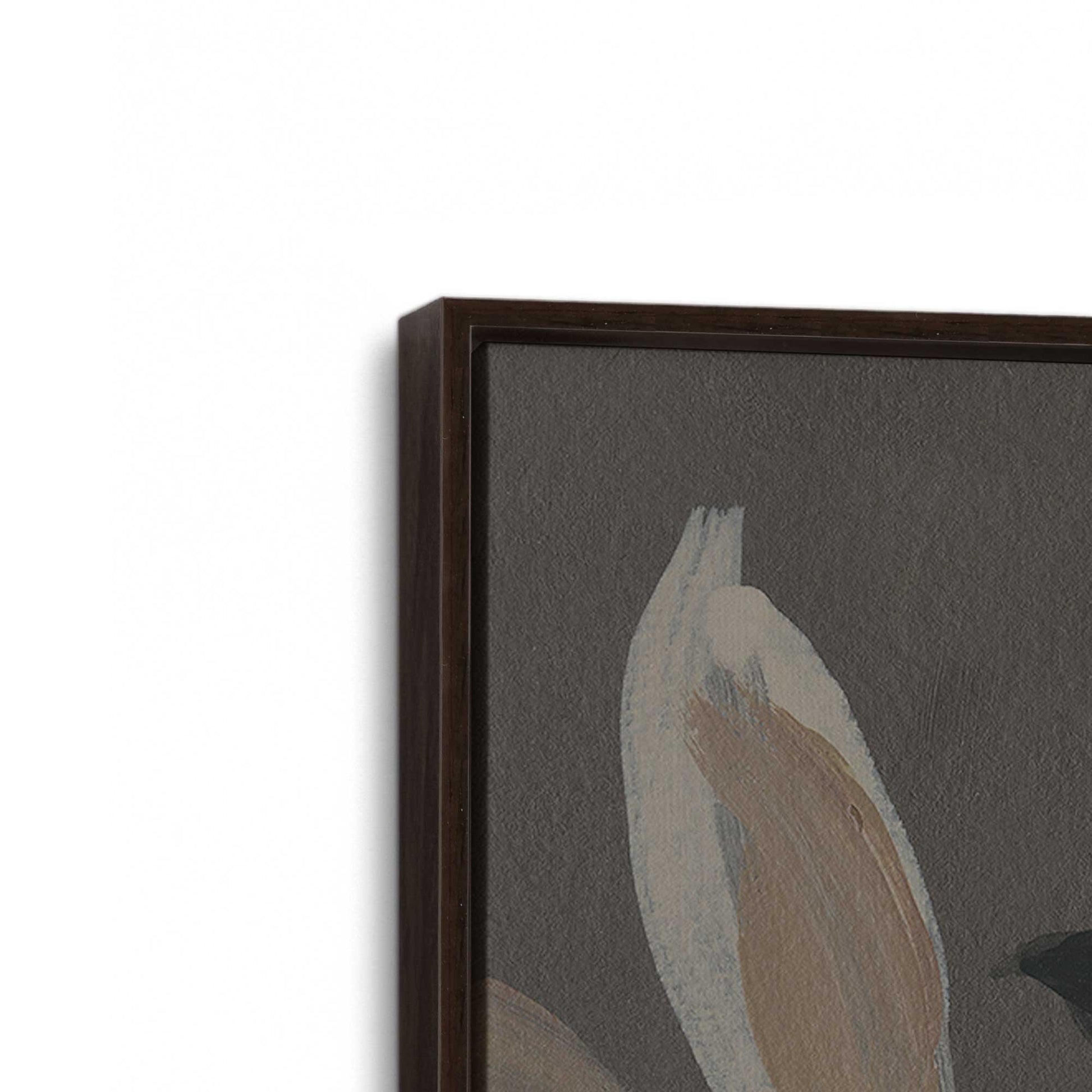 [Color:Espresso], Picture of art in a Espresso frame at an angle