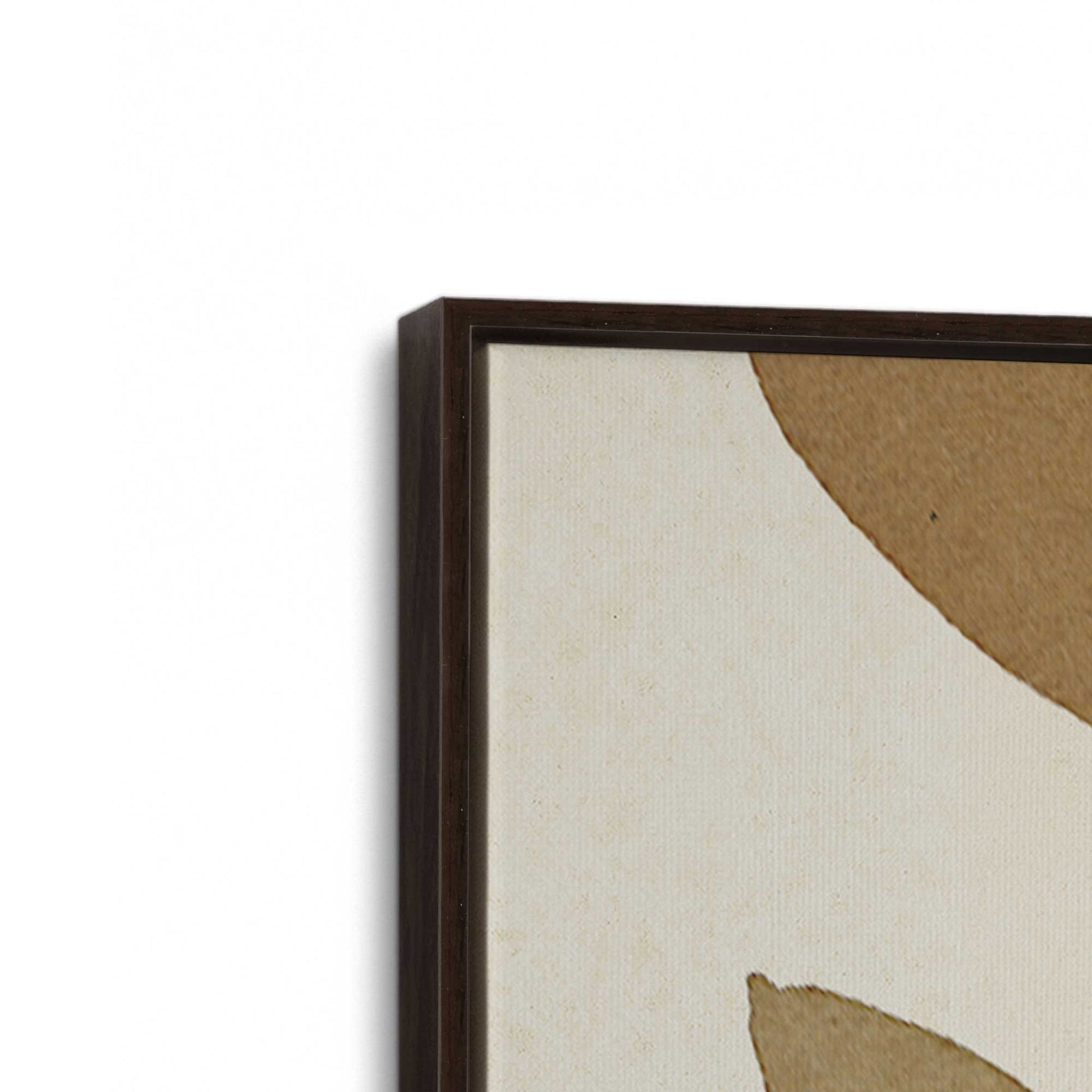 [Color:Espresso], Picture of art in a Espresso frame at an angle