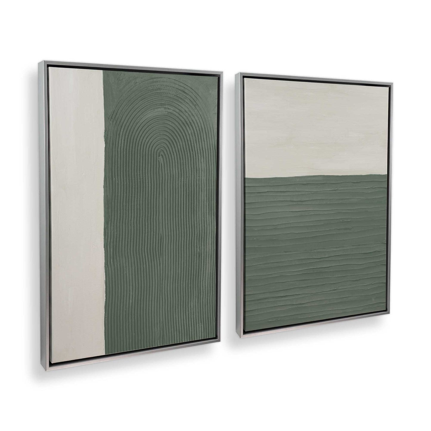 [Color:Polished Chrome], Picture of art in a Polished Chrome frame at an angle