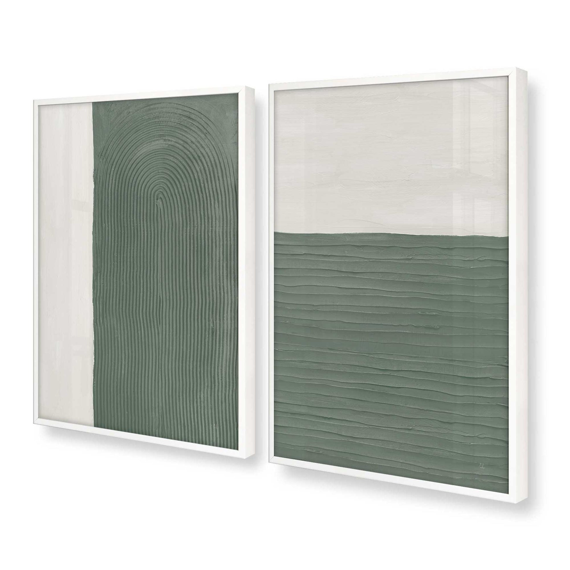 [Color:Opaque White], Picture of art in a Opaque White frame at an angle