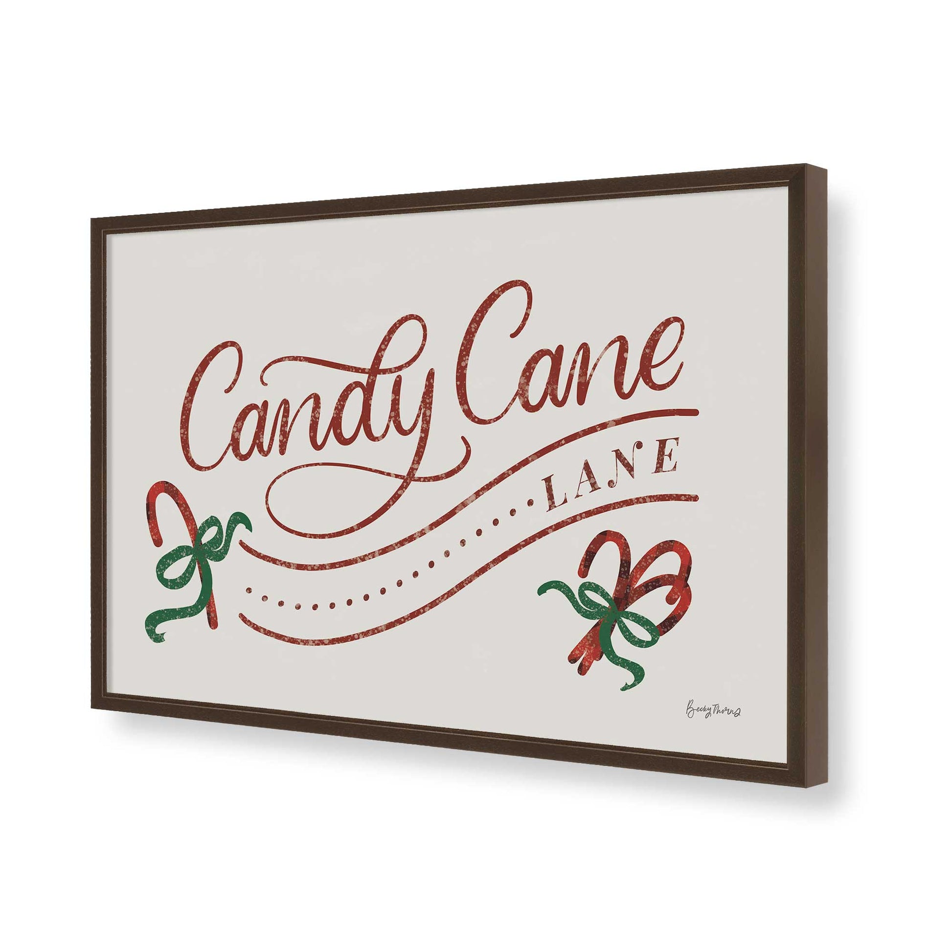 [Color:Belvinder Brown], Picture of art in a Belvinder Brown frame of the corner