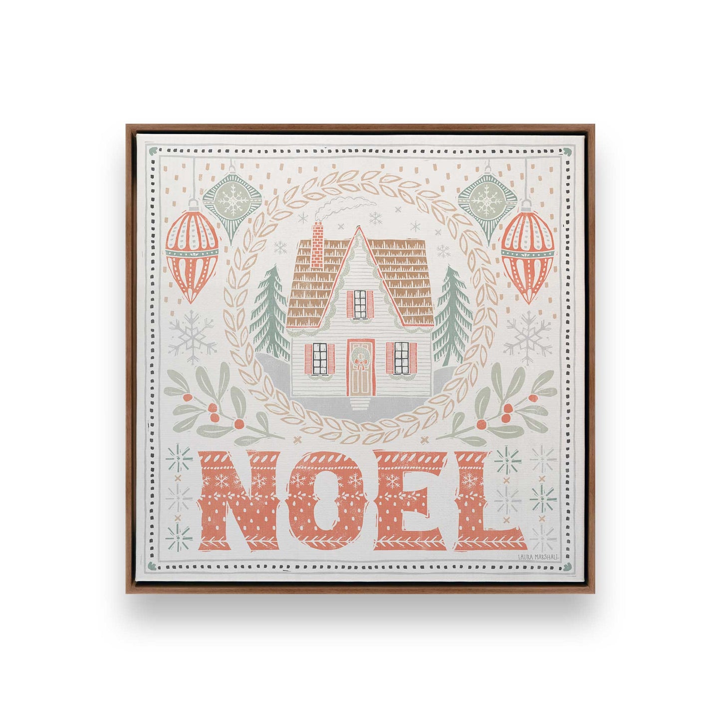 [Color:Walnut], Picture of art in a Walnut frame