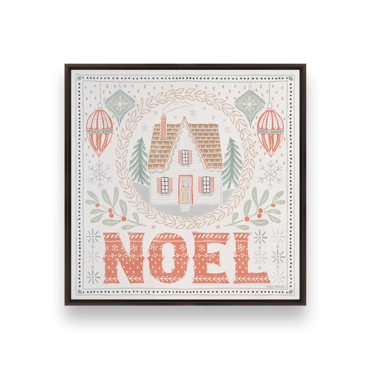 [Color:Espresso], Picture of art in an Espresso frame