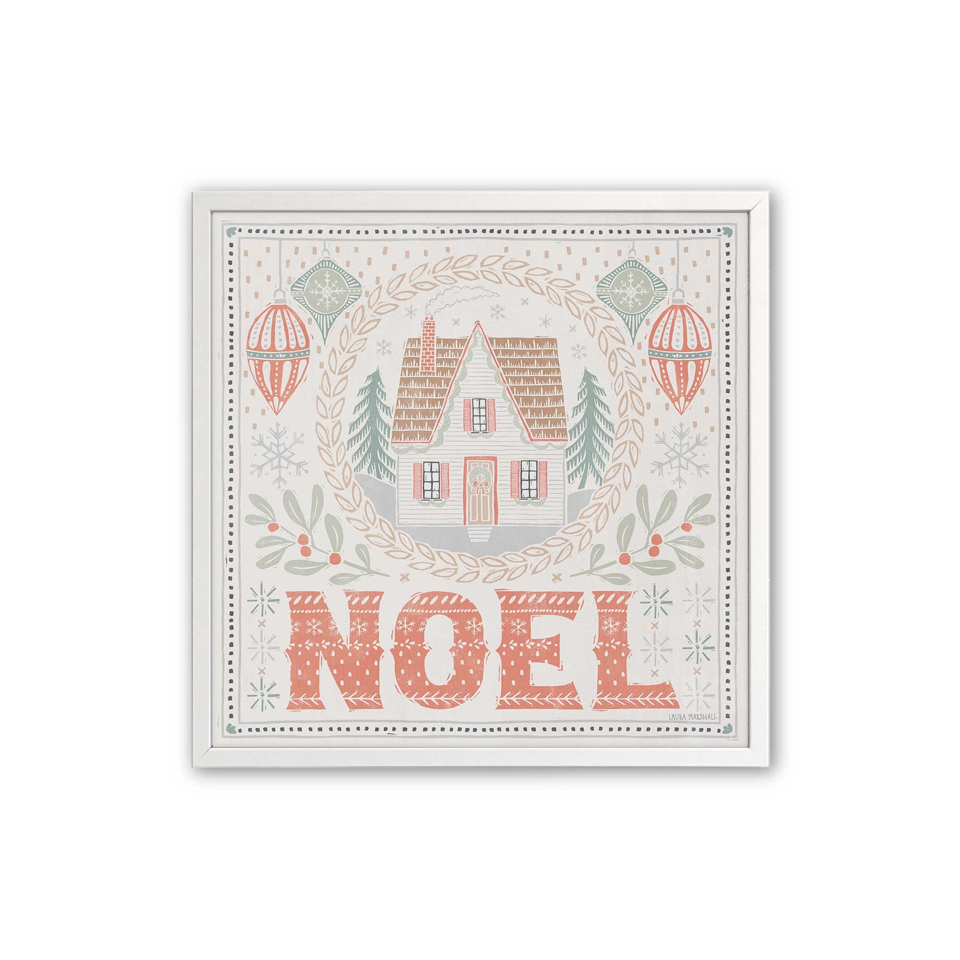 [Color:Opaque White], Picture of art in an Opaque White frame