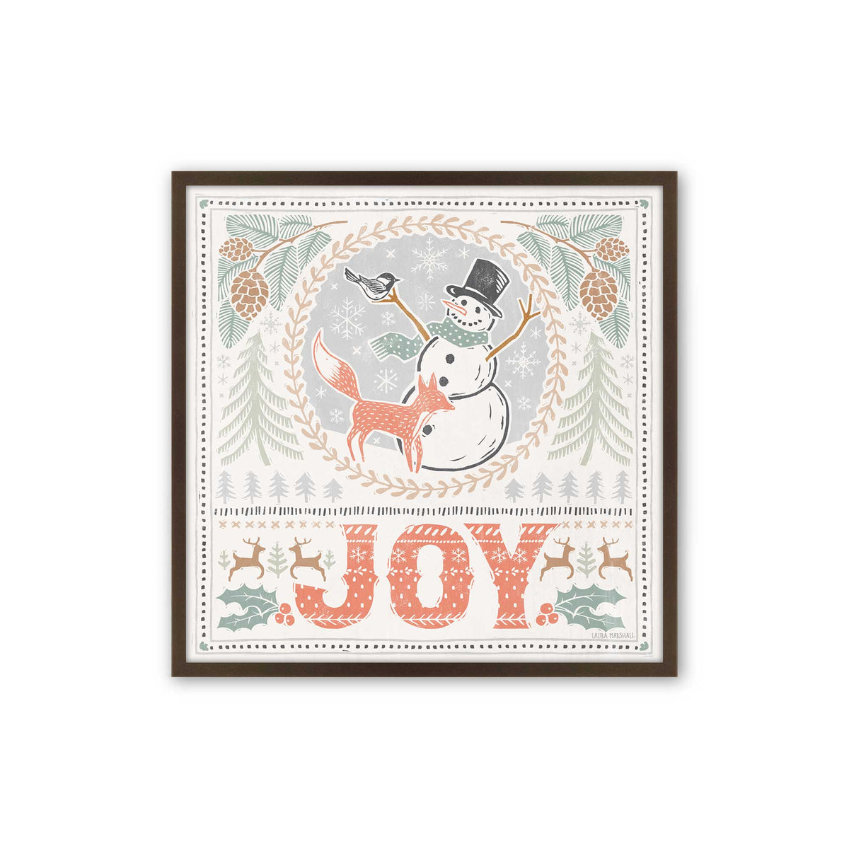 [Color:Belvinder Brown], Picture of art in a Belvinder Brown frame