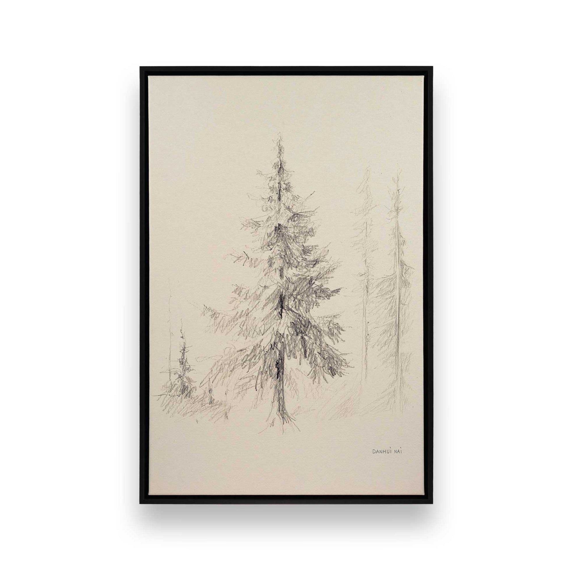 [Color:Satin Black], Picture of art in a Satin Black frame