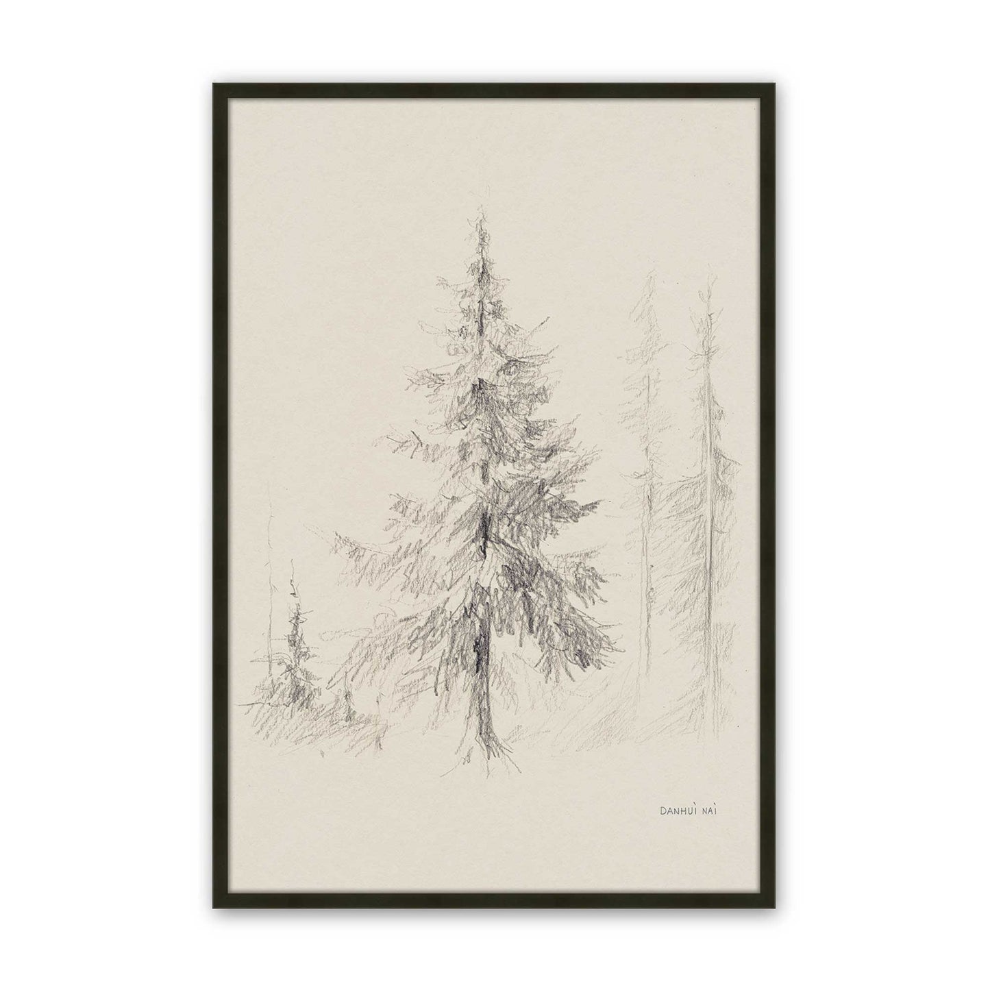 [Color:Satin Black], Picture of art in a Satin Black frame