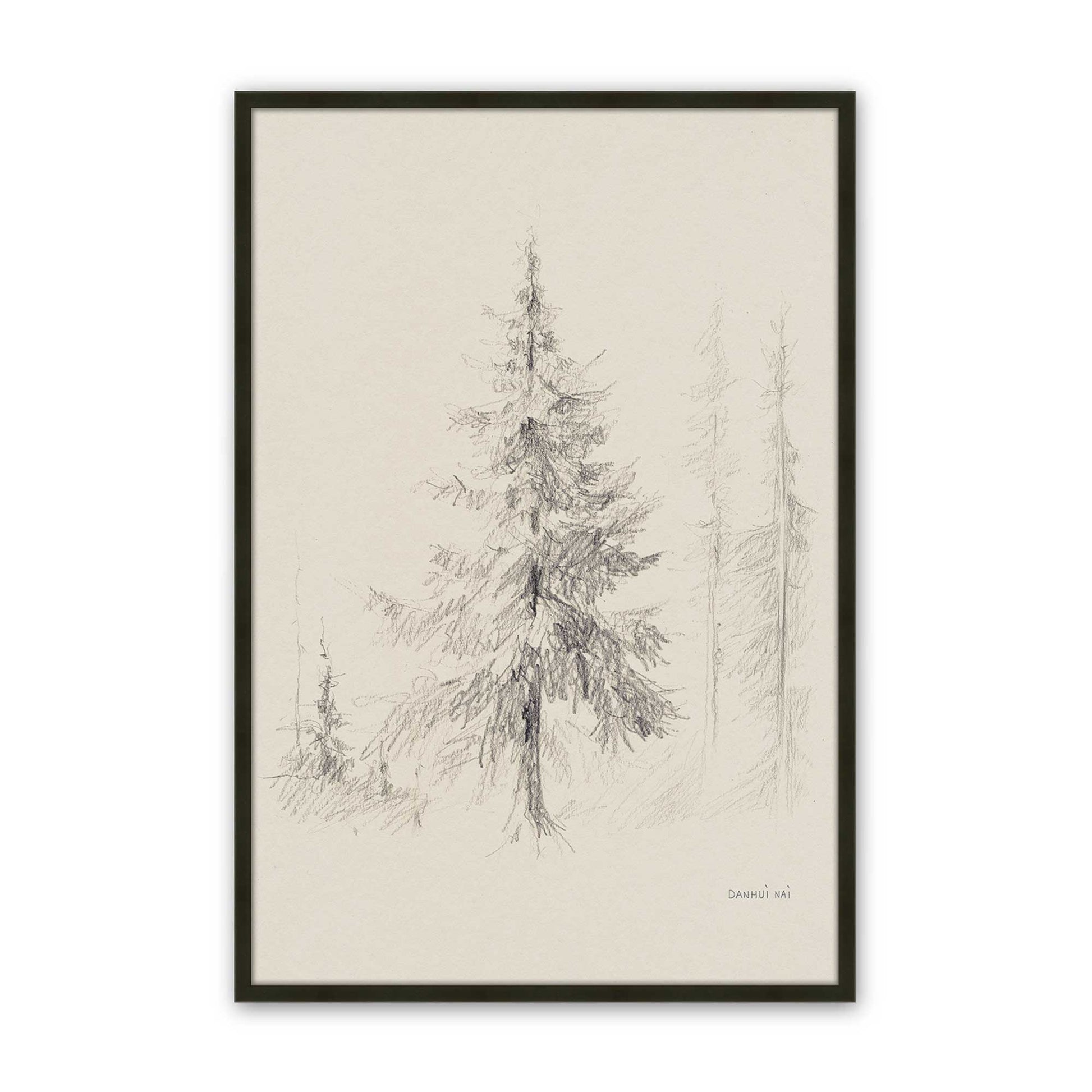 [Color:Satin Black], Picture of art in a Satin Black frame